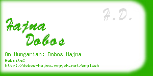 hajna dobos business card